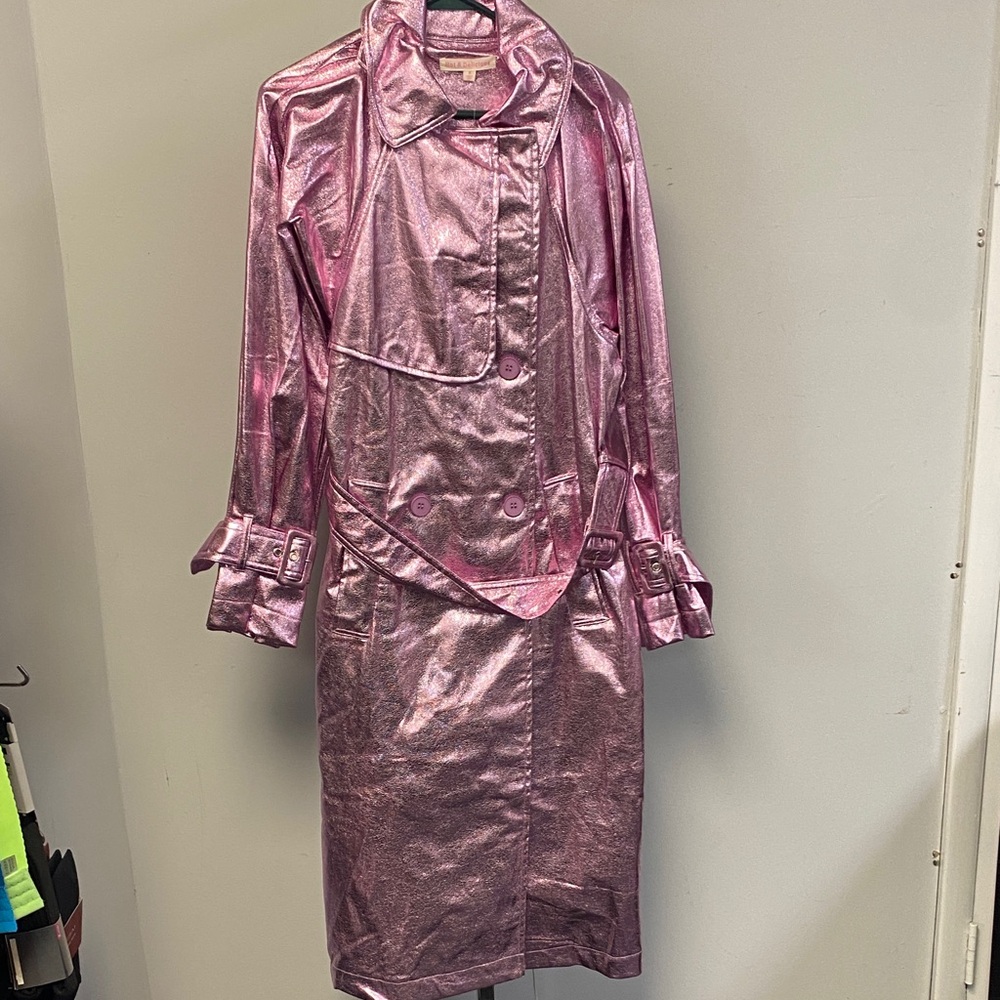 Hot & Delicious Pink Trench Coat